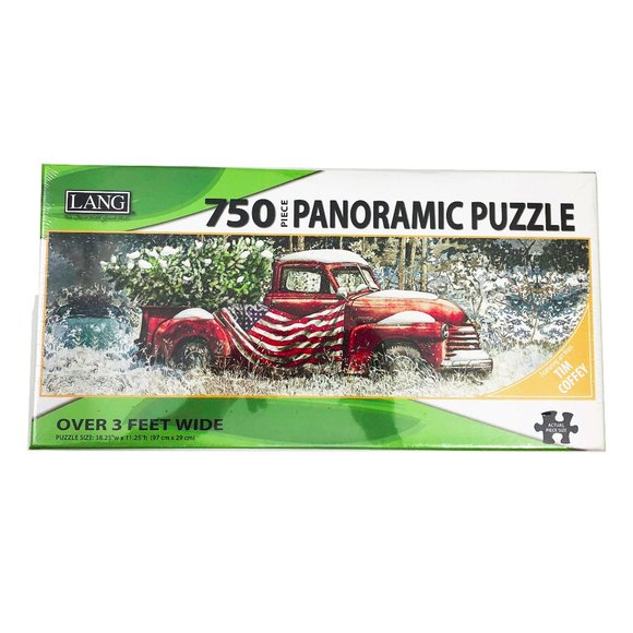 NWT Lang Flag Truck Panoramic Puzzle - Picture 2 of 3